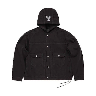 Mastermind Skull Print Zip Hoodie Black MW23S10SW026