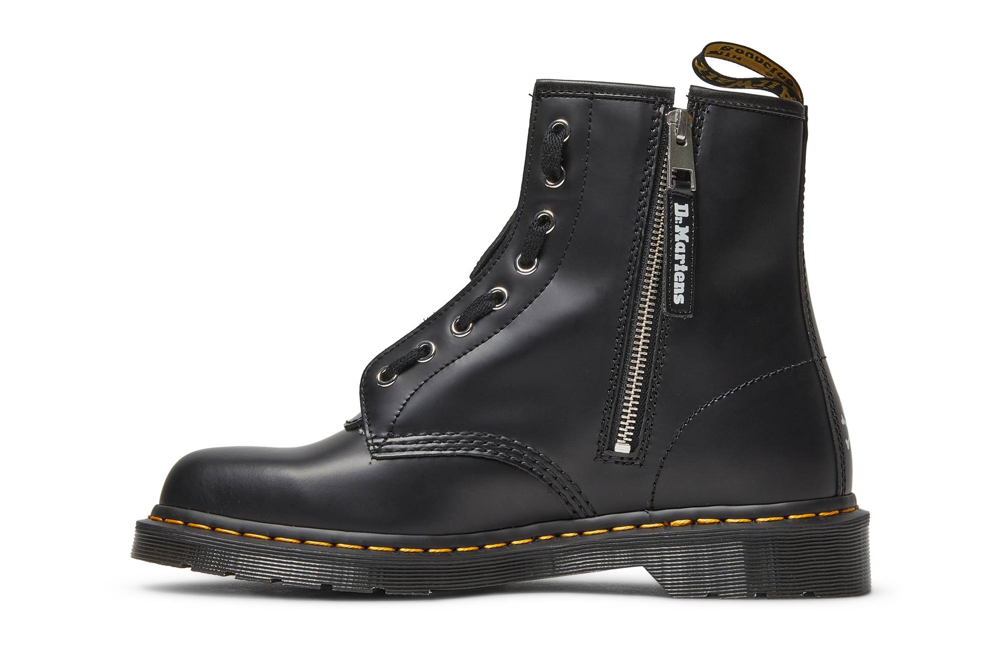 Lookbook Mastermind x Dr. Martens 1460 Sepatu Boots Kulit 'Black Skull' 26516009