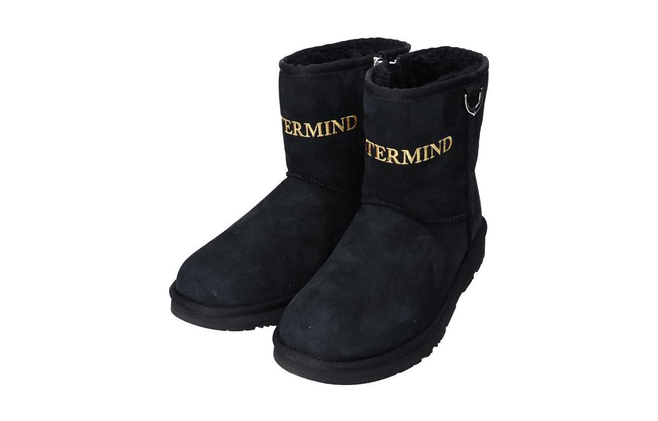Order MASTERMIND WORLD x UGG 羊皮 舒適保暖 短中筒 雪地靴 男款 黑色