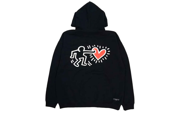 MCM 1976 Logo All-Over Print Hoodie Jacket Black () MHJAAMM08BK0