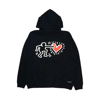 MCM 1976 Logo All-Over Print Hoodie Jacket Black () MHJAAMM08BK0
