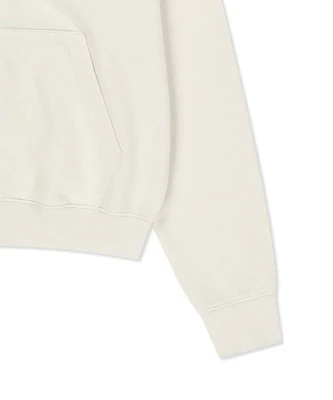 Matin Kim Back Logo Essential Zip-Up Hoodie in Ivory MK2600JP303VIV Shop Matin Kim Back Logo Essential Zip-Up Hoodie in Ivory MK2600JP303VIV