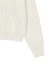 Shop Matin Kim Back Logo Essential Zip-Up Hoodie in Ivory MK2600JP303VIV