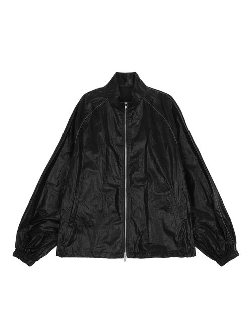 Matin Kim Black Logo Coated Jumper MK2600JP502VBB