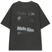 Order Matin Kim Pigment Graffiti Logo Top in Charcoal MK2634TS312UCH