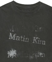 Lookbook Matin Kim Pigment Graffiti Logo Top in Charcoal MK2634TS312UCH