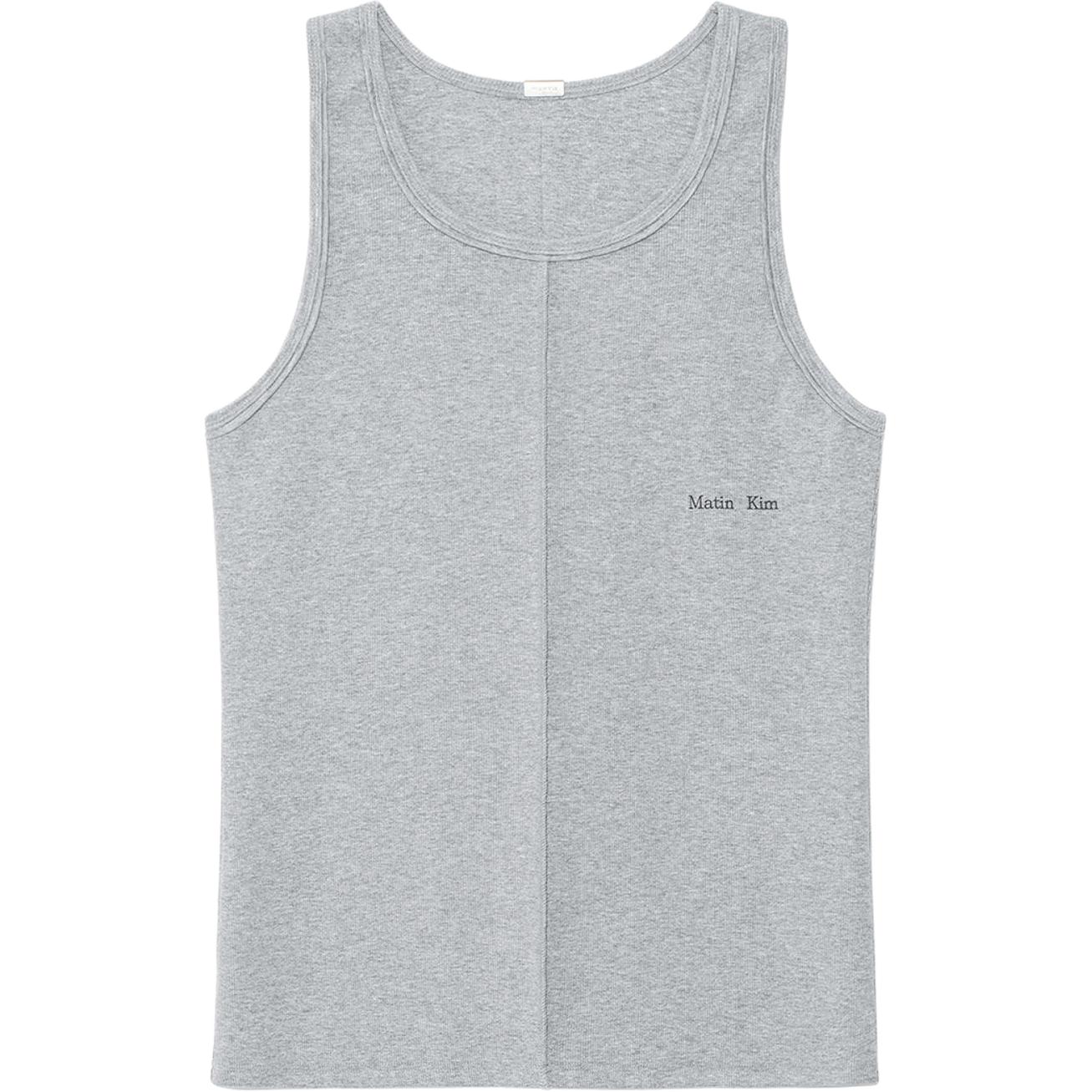 MATIN KIM SS25 Logo Lettering Lightweight Casual Tank Top Unisex MK2534TS542HGY