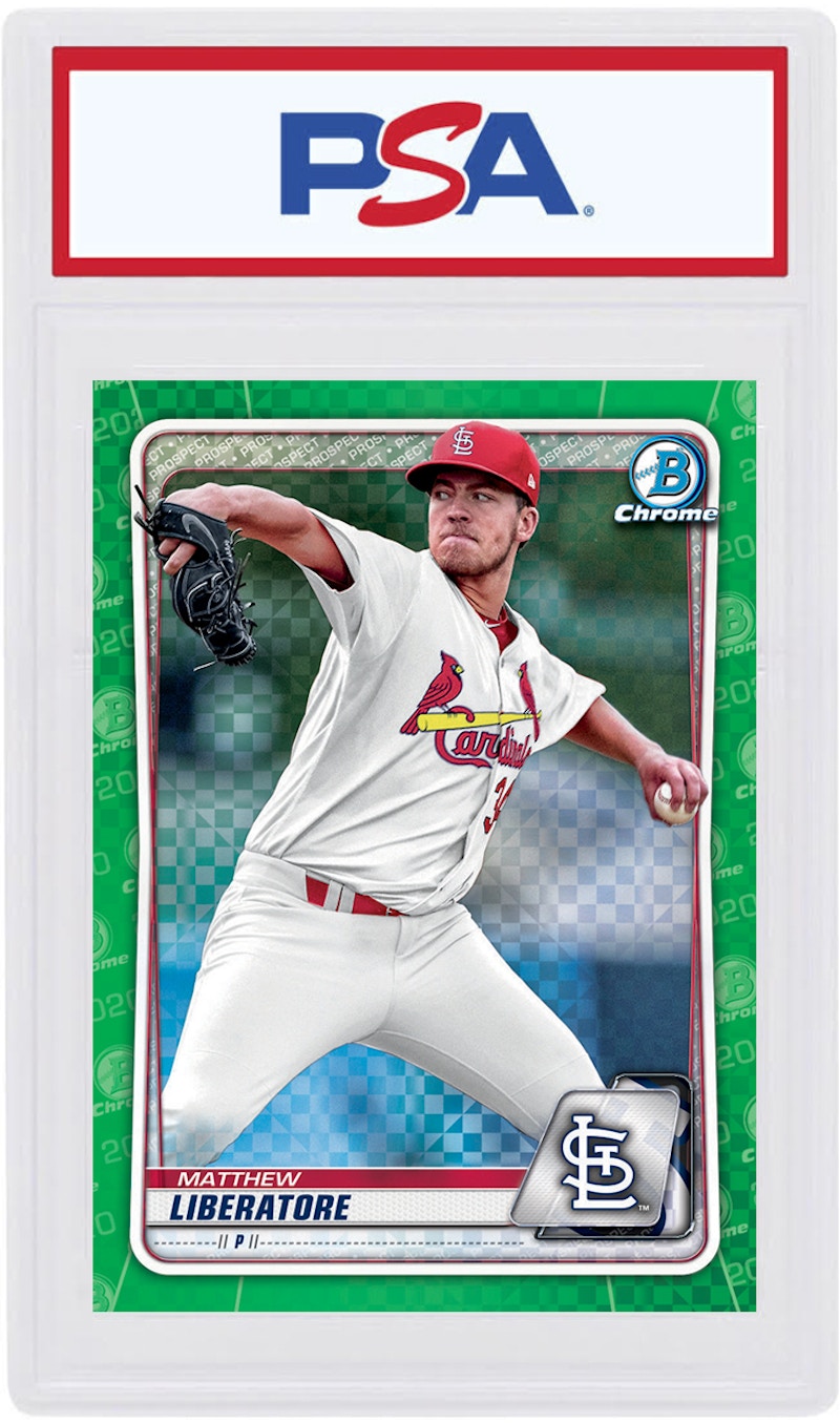 Matthew Liberatore 2020 Bowman Chrome X Green X-Fractor /31 #BCP-209