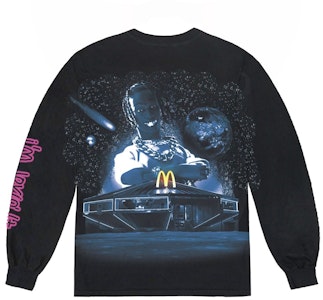 Kaos Hitam McDonald's x Travis Scott Action Figure Space Lengan Panjang Buy Kaos Hitam McDonald's x Travis Scott Action Figure Space Lengan Panjang