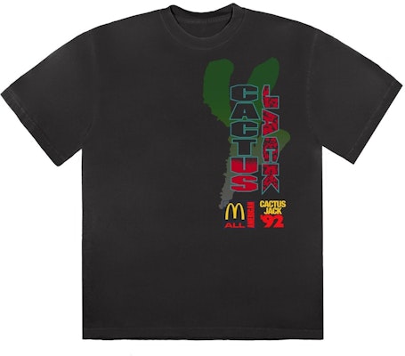 Mcdonald's x Travis Scott All American '92 T-Shirt Washed Black Buy Mcdonald's x Travis Scott All American '92 T-Shirt Washed Black
