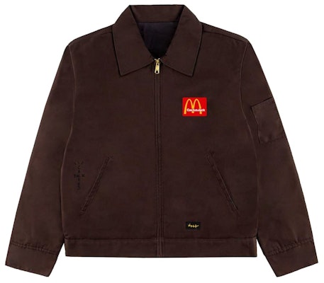 Mcdonald's x Travis Scott Billions Served Work Jacket Brown Buy Mcdonald's x Travis Scott Billions Served Work Jacket Brown