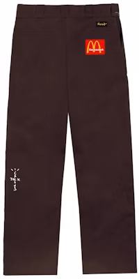 Mcdonald's x Travis Scott Billions Served Work Pants Brown Buy Mcdonald's x Travis Scott Billions Served Work Pants Brown