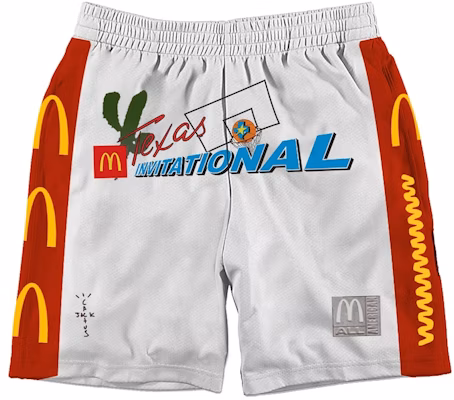 Mcdonald's x Travis Scott Cactus Jack All American Shorts White Buy Mcdonald's x Travis Scott Cactus Jack All American Shorts White