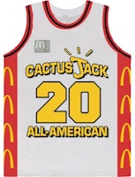 Mcdonald's x Travis Scott Cactus Jack All American Jersey White Mcdonald's x Travis Scott Cactus Jack All American Jersey White
