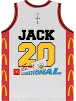 Jersey Blanco McDonald's x Travis Scott Cactus Jack All American Order Jersey Blanco McDonald's x Travis Scott Cactus Jack All American