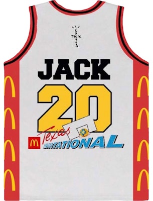 Mcdonald's x Travis Scott Cactus Jack All American Jersey White Order Mcdonald's x Travis Scott Cactus Jack All American Jersey White