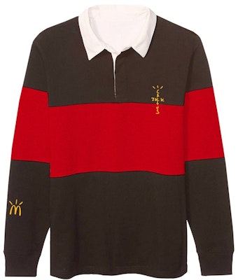 Mcdonald's x Travis Scott Cactus Jack Rugby Polo Red Buy Mcdonald's x Travis Scott Cactus Jack Rugby Polo Red