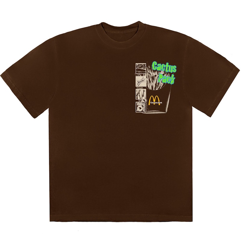 Mcdonald's x Travis Scott Cactus Pack Vintage Promo T-Shirt Brown