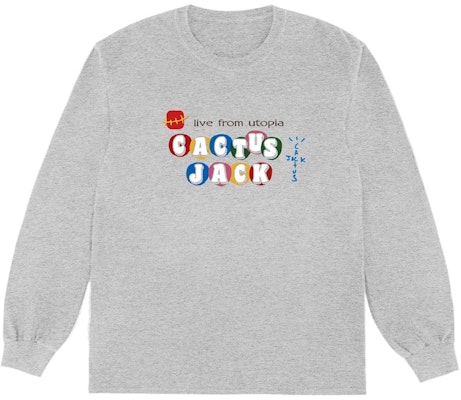 Camiseta McDonald's x Travis Scott CJ Live From Utopia Manga Larga Gris Buy Camiseta McDonald's x Travis Scott CJ Live From Utopia Manga Larga Gris