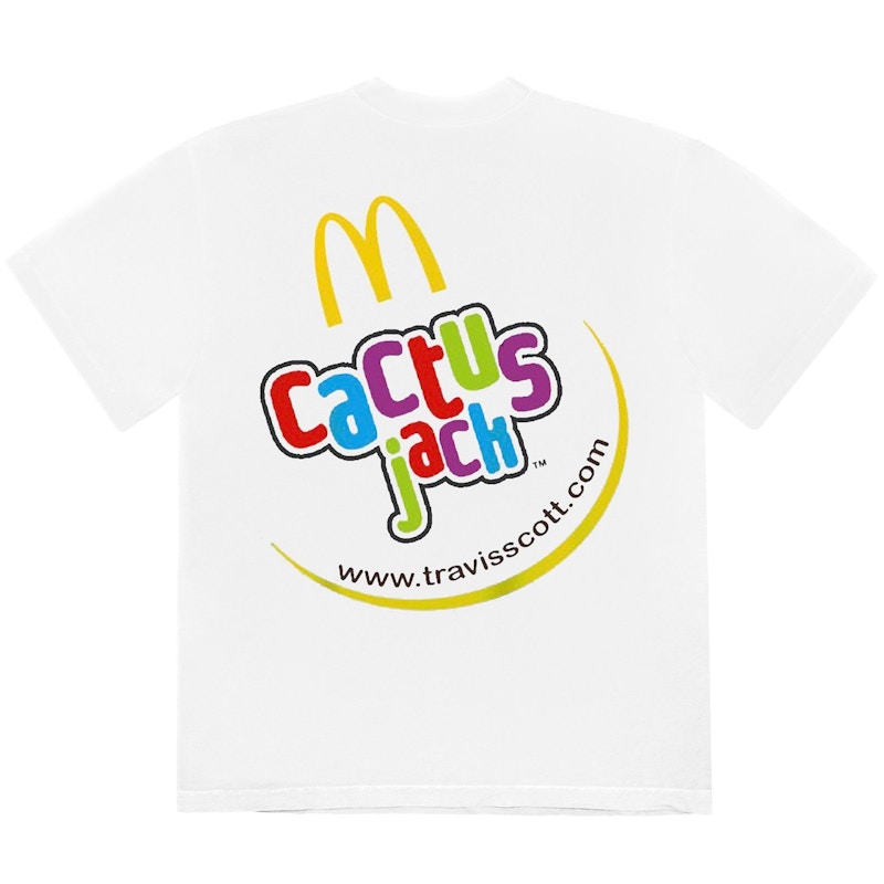 Mcdonald's x Travis Scott CJ Smile T-Shirt White