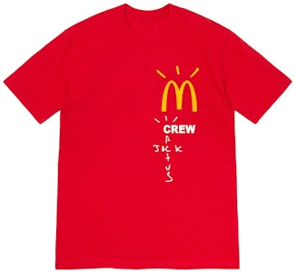 Camiseta Roja McDonald's x Travis Scott Crew Shirt Buy Camiseta Roja McDonald's x Travis Scott Crew Shirt