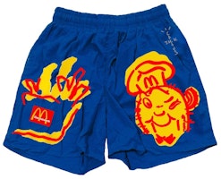 Mcdonald's x Travis Scott Illustration Shorts Blue Mcdonald's x Travis Scott Illustration Shorts Blue
