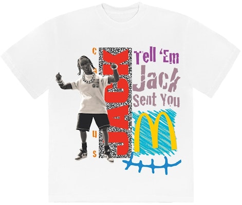 Mcdonald's x Travis Scott Jack Smile T-Shirt White Buy Mcdonald's x Travis Scott Jack Smile T-Shirt White