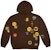Mcdonald's x Travis Scott Sticker Bomb Hoodie Brown