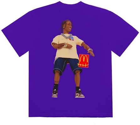 Mcdonald's x Travis Scott Vintage Action Figure T-Shirt II Purple Order Mcdonald's x Travis Scott Vintage Action Figure T-Shirt II Purple