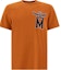Buy MCM Orange Logo Print Crewneck Loose Fit Short Sleeve T-Shirt. MHTEAMM09CO