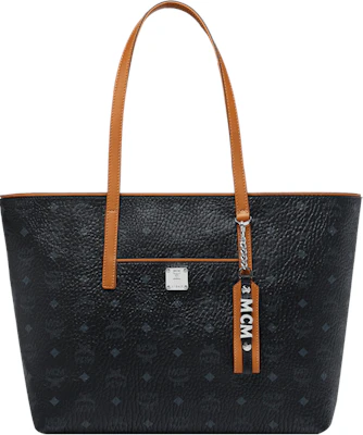 MCM Anya Visetos 肩背包 中號 黑色 深咖色 Buy MCM Anya Visetos 肩背包 中號 黑色 深咖色