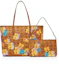 Order MCM Anya 上拉鏈購物袋 Visetos 花中號 深棕色