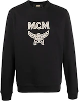 MCM Black Crewneck Logo Print Long-Sleeve Sweatshirt MHAASMMBT0 MCM Black Crewneck Logo Print Long-Sleeve Sweatshirt MHAASMMBT0