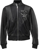 MCM Black Solid Color Embroidered Badge Zip-Up Jacket MHJ9SMM13BK0 MCM Black Solid Color Embroidered Badge Zip-Up Jacket MHJ9SMM13BK0
