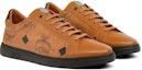 Lookbook MCM Calfskin Low-Top 'Marrón' zapatillas de piel de becerro. MESDATD01CO037