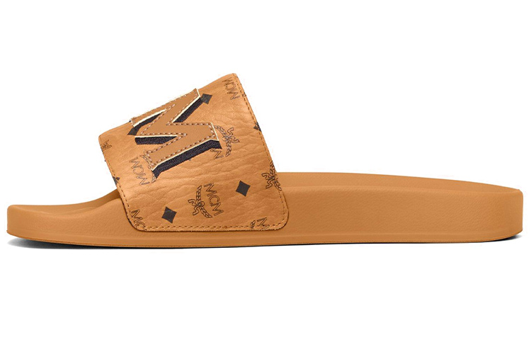MCM Calfskin Slide 'Yellow' MEXAAMM16CO041