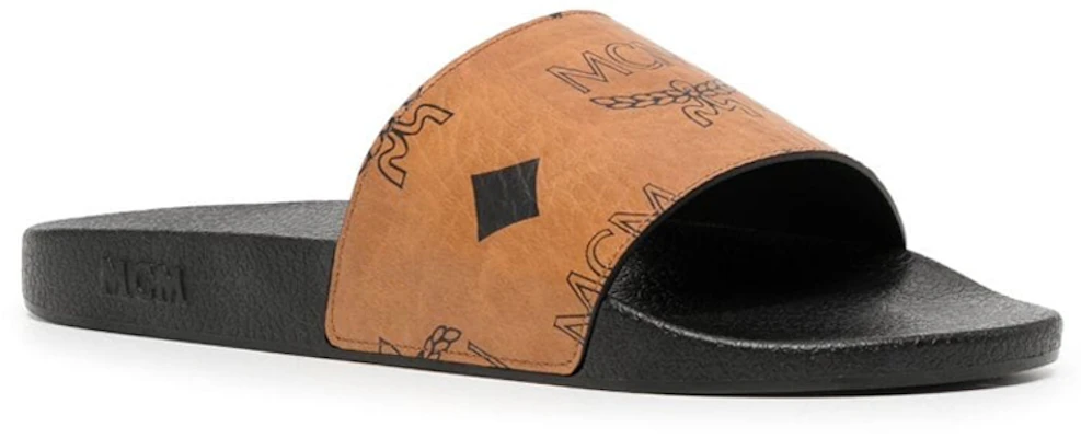 MCM Logo Klasik Slide Ujung Bulat 'Coklat' MEXDAMM01CO Order MCM Logo Klasik Slide Ujung Bulat 'Coklat' MEXDAMM01CO