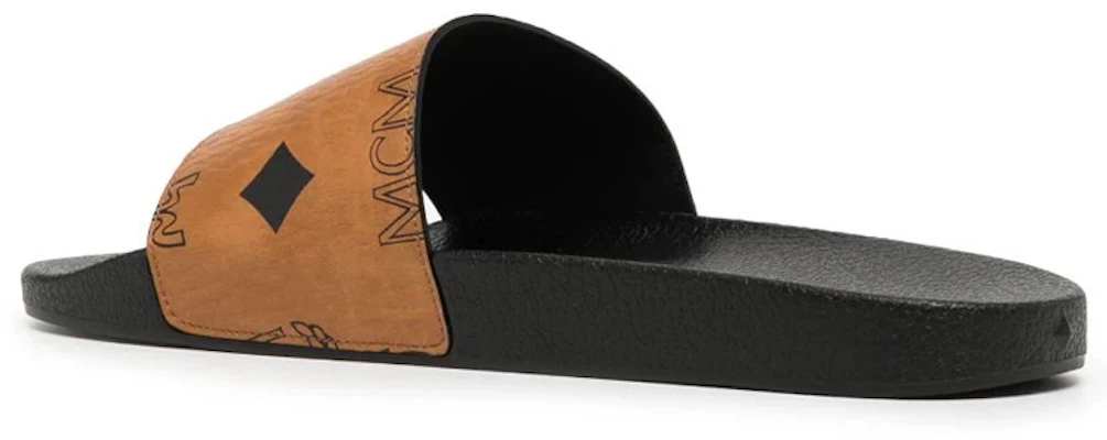 MCM Logo Klasik Slide Ujung Bulat 'Coklat' MEXDAMM01CO Shop MCM Logo Klasik Slide Ujung Bulat 'Coklat' MEXDAMM01CO
