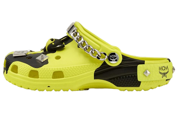 MCM Crocs x Camouflage Print Clogs 'Neon Yellow' MEXCSMM27YN