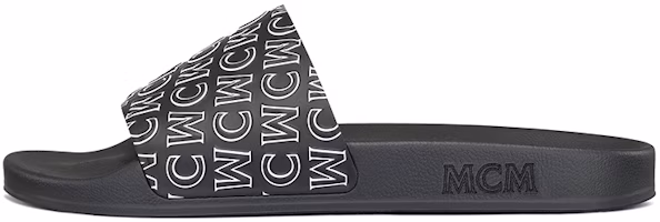 MCM Diagonal 'Black Rubber Trendy Sport Slides' MEXAAMM15BK041 MCM Diagonal 'Black Rubber Trendy Sport Slides' MEXAAMM15BK041