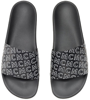 MCM 러버 슬라이드 (블랙) MEXAAMM15BK041 Shop MCM 러버 슬라이드 (블랙) MEXAAMM15BK041