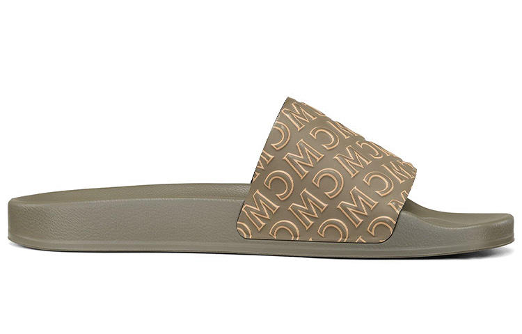 Order MCM Diagonal 橡膠拖鞋 深綠色