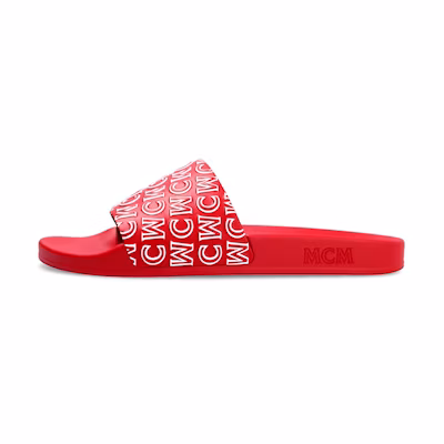 MCM Diagonal Rubber Slide 'Red'