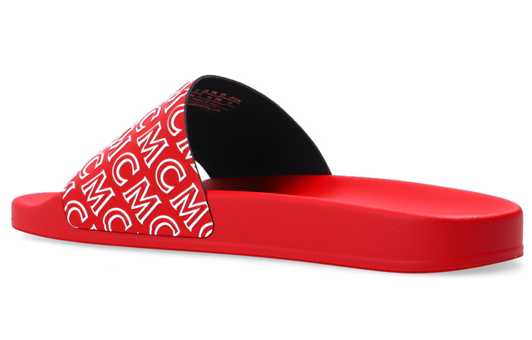 MCM Diagonal Rubber Slide 'Red' 圖 3