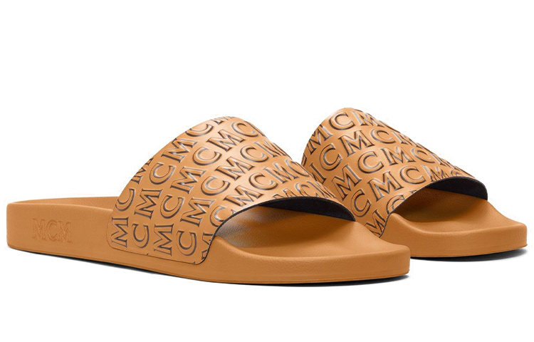 MCM Diagonal Rubber Slide 'Yellow' 圖 3