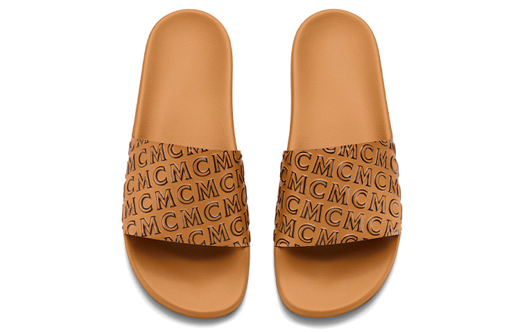 MCM Diagonal Rubber Slide 'Yellow' 圖 4