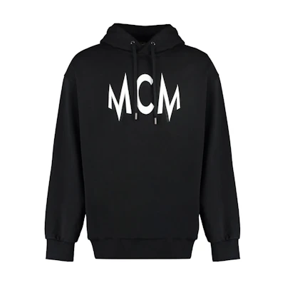 MCM Floral Print Hoodie Unisex Light Purple Long Sleeve Pullover MFADAMM01U7