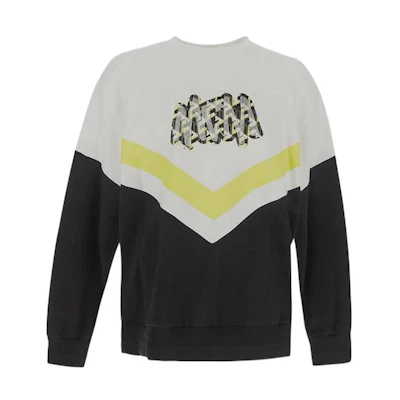 MCM FW22 Logo Embroidered Pullover Sweatshirt Black MHACSMM02BK