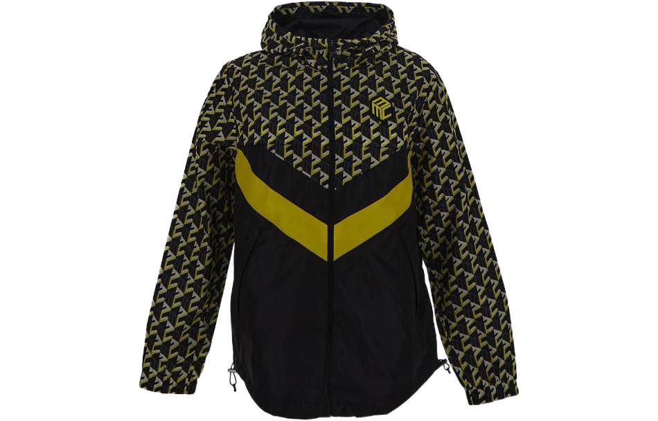 Order MCM FW22 Geometric Print Zip-Up Hoodie Jacket Black MHJCAMM04YW