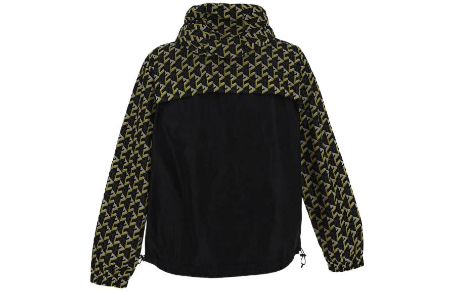 Lookbook MCM FW22 Geometric Print Zip-Up Hoodie Jacket Black MHJCAMM04YW